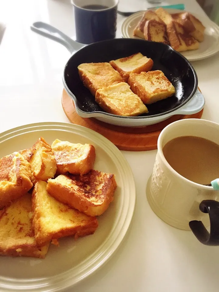 スキレットでフレンチトースト朝食|nokorinさん