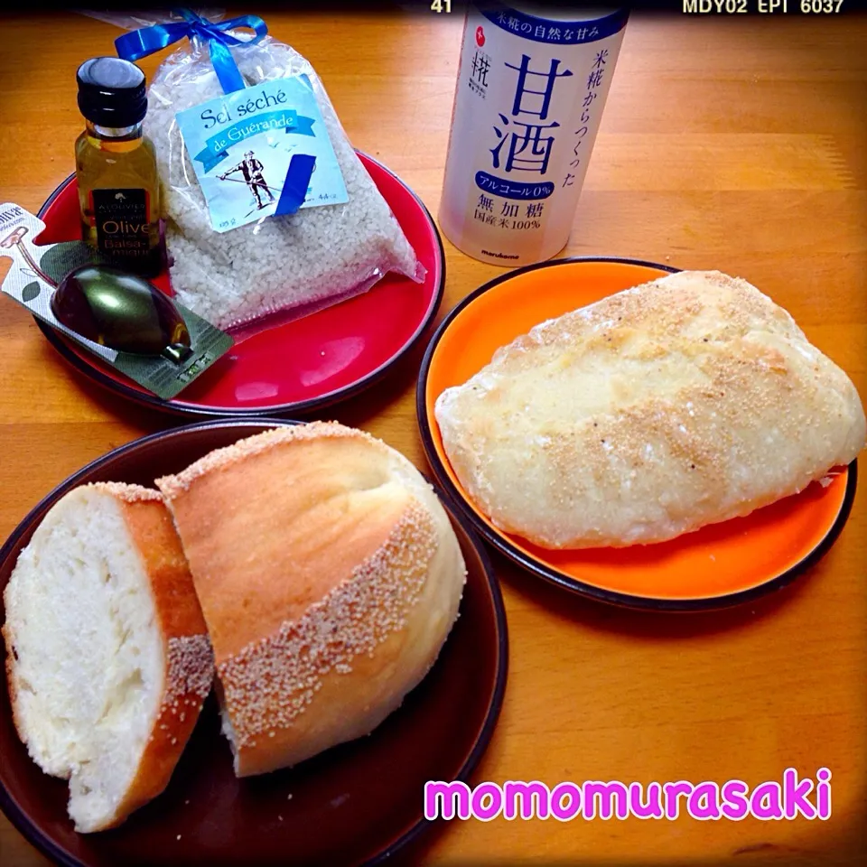 Snapdishの料理写真:甘酒ソフトフランス&甘酒チャバッタ|ももさん