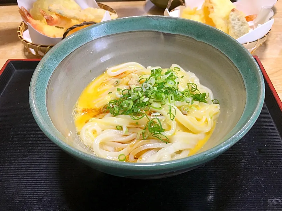 小豆島の釜玉うどん|てけしさん