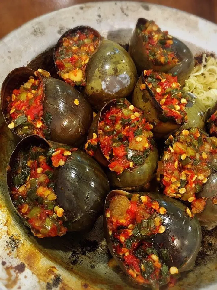 Khmer Escargot in Phnom Penh|jirawanさん