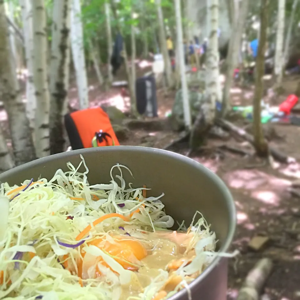 チキンラーメン、たっぷりキャベツ|西山 哲明さん