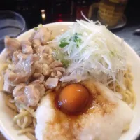 Snapdishの料理写真:山葵鶏のとろろまぜそば|Kenji  Sugitaさん