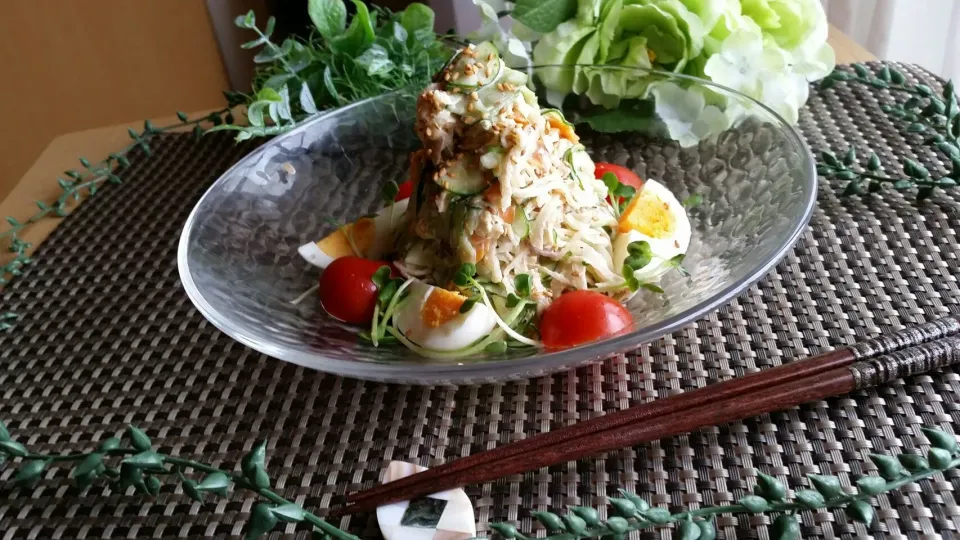 切り干し大根の手作り胡麻ドレの合え🎵|あこベジフルさん