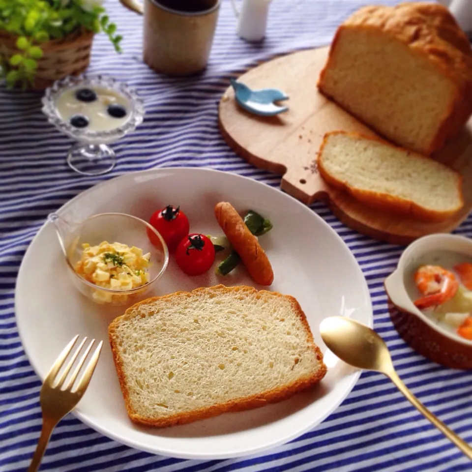 甘酒パンで朝ごはん|なほさん