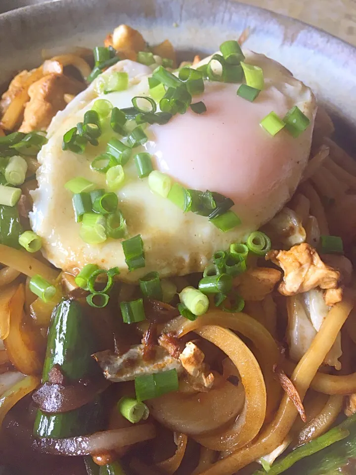 夏野菜の焼うどん|MIEKO 沼澤三永子さん