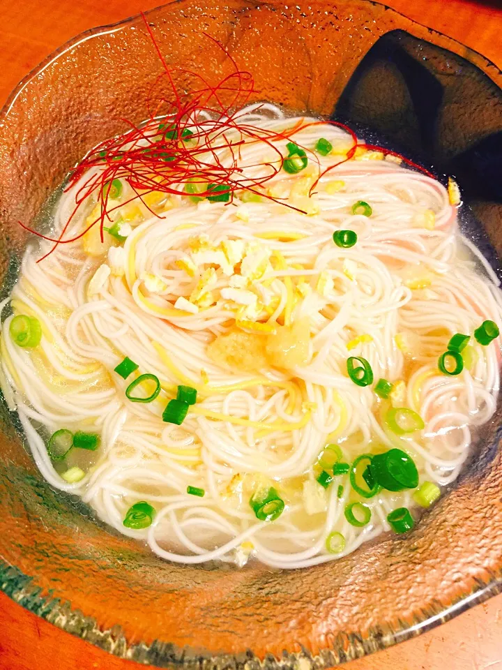 冷やし鯛だし素麺|中華蕎麦 銀時さん