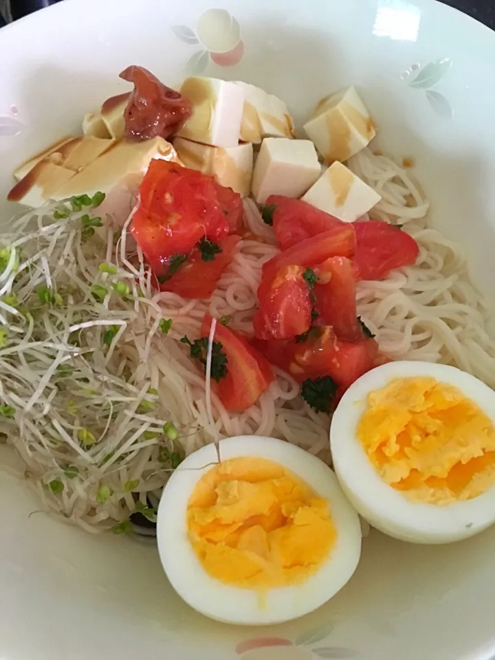 彩りお素麺|🐶たぬとんキッチンさん