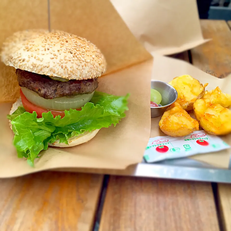 自由が丘バーガーにてランチ|うーろんさん