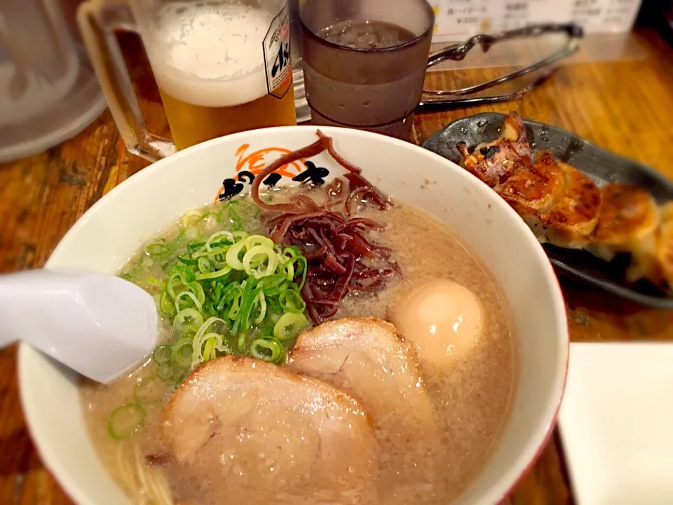 ラーメンと餃子とビール！|chan mitsuさん