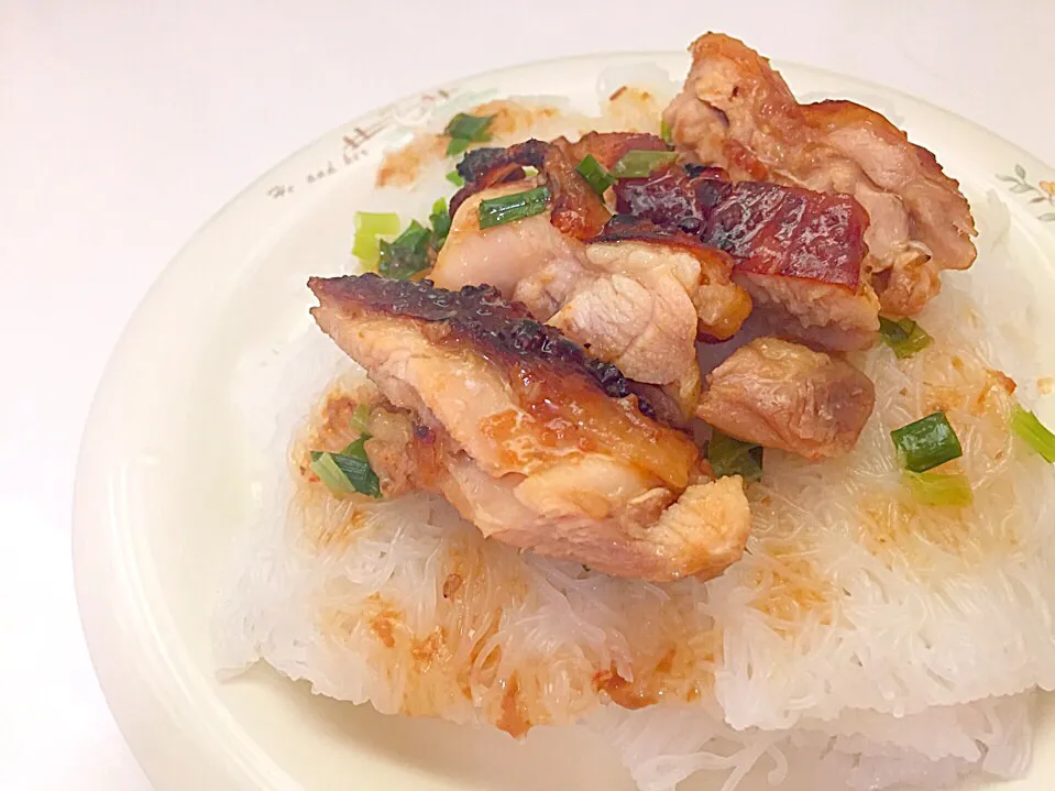 Roasted chicken with Banh hoi|ハーさん