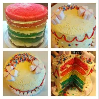 rainbow cake|Edible loveさん