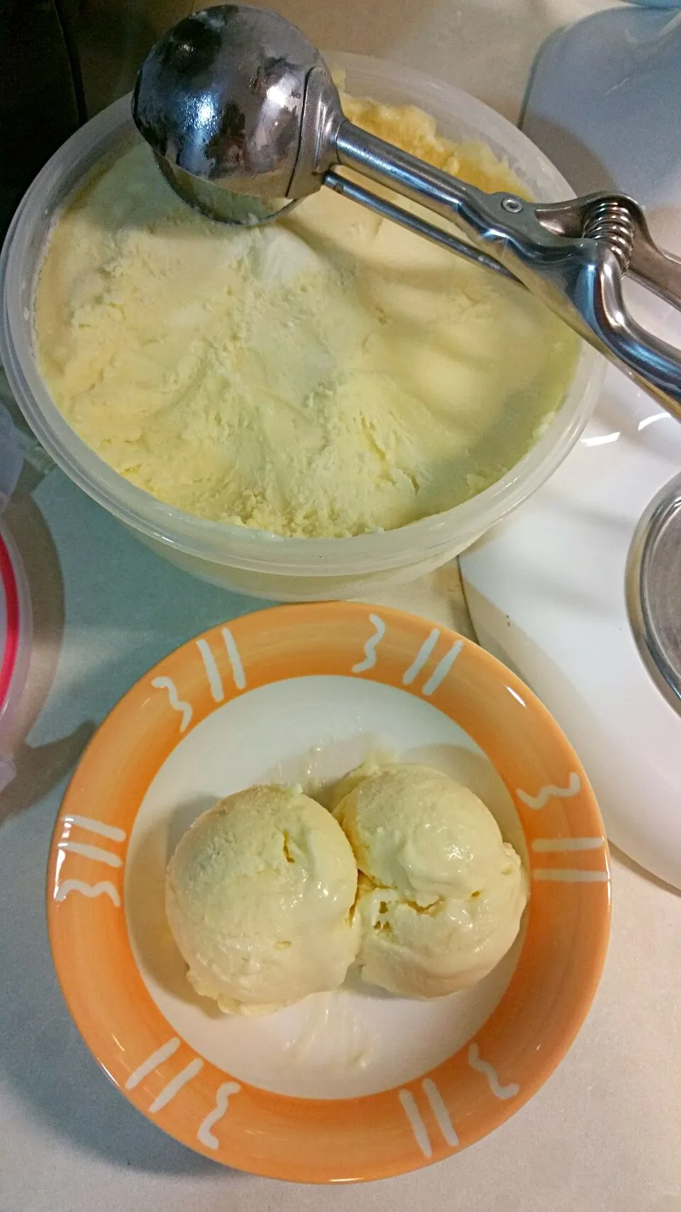 sea salt  ice cream with honey|Edible loveさん