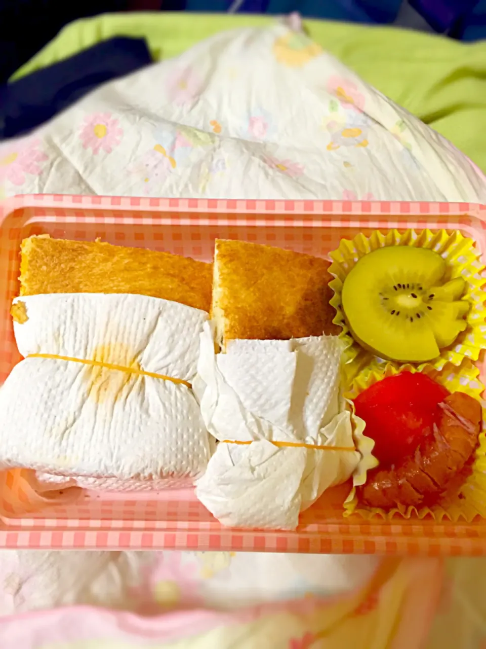 Snapdishの料理写真:ホットサンド弁当|つるさん