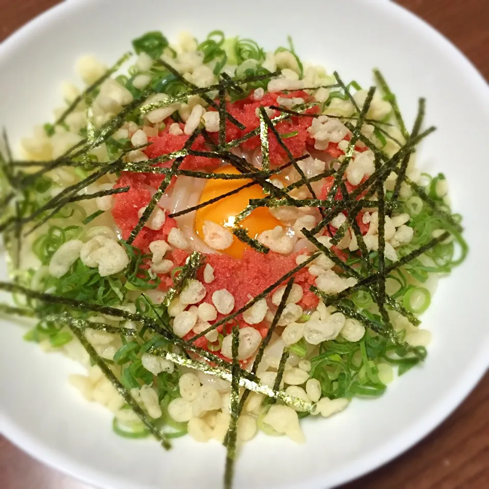 Snapdishの料理写真:明太釜玉うどん|まるちゃんさん