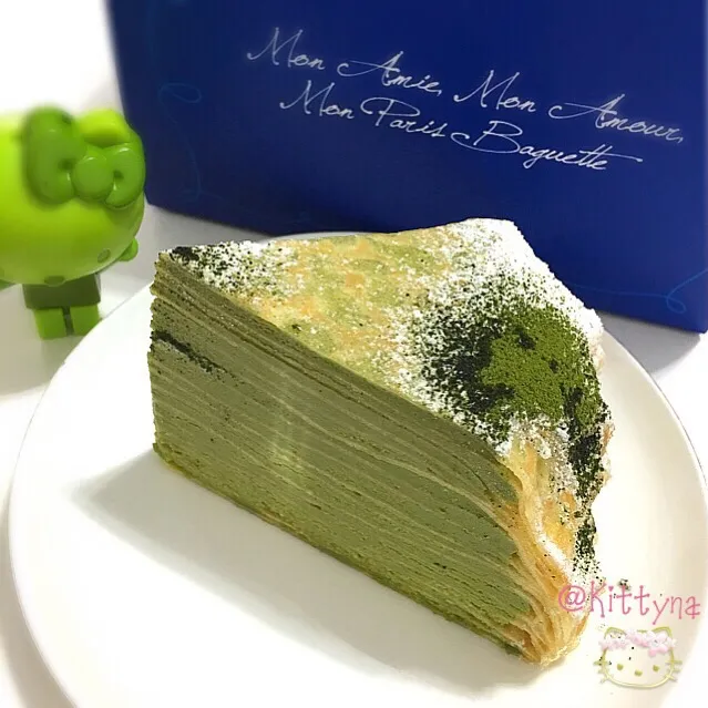 ☘ Green Tea Crepe 😋💦|🎀Kittyna🌸さん