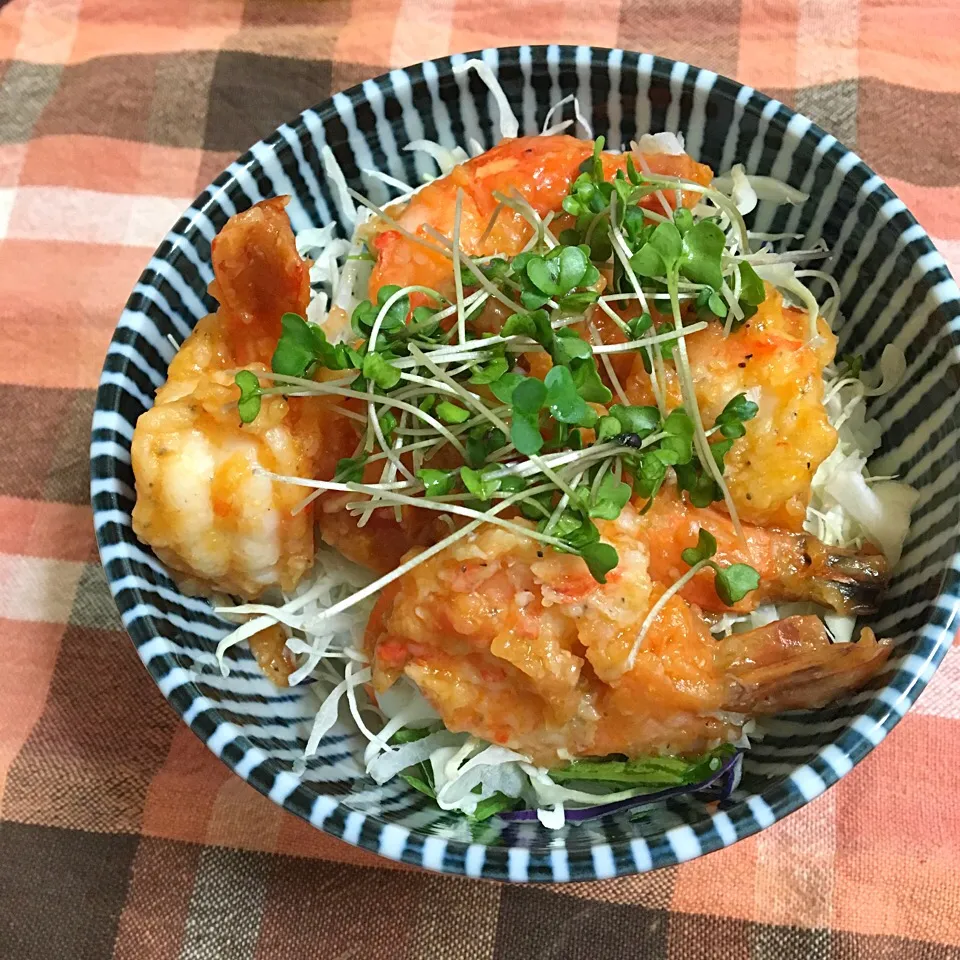 エビチリ丼|あさかさん