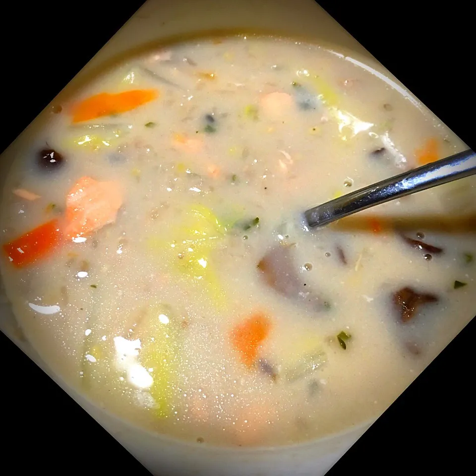 Salmon & Veg mixed grain soupe|H3L1DAさん