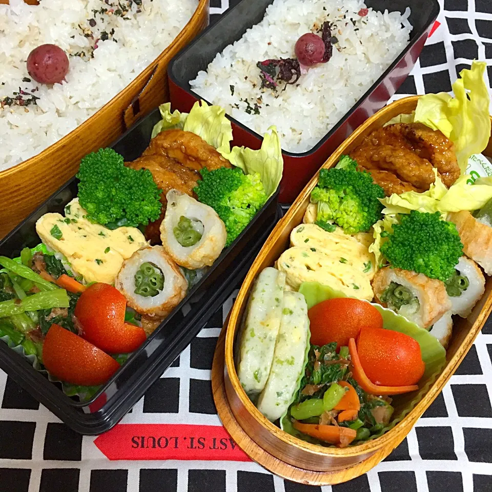 Snapdishの料理写真:7/19 中学男子のお弁当&パパ弁|おおけいさん