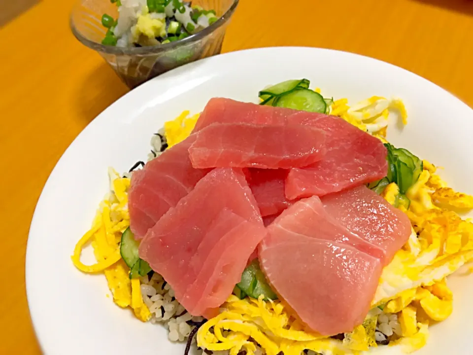 ちらし寿司🐟ナスの煮浸し|しずかさん