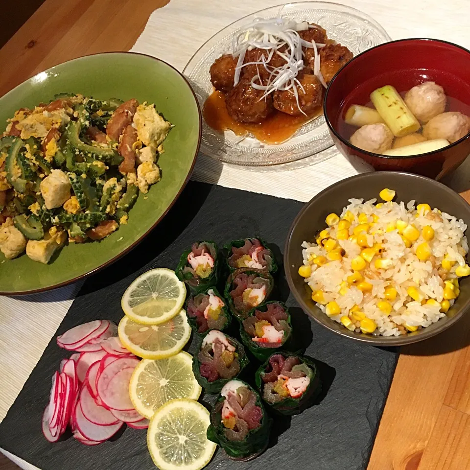 Snapdishの料理写真:晩ごはん🍚|ba.a.ba_キッチンさん