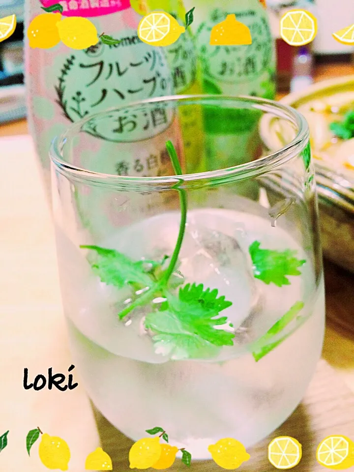 Snapdishの料理写真:パクチーモヒート風🍋|LOKIさん