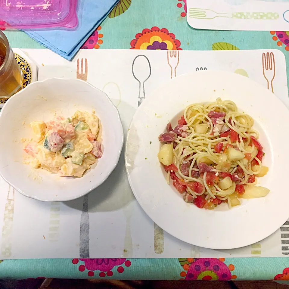 Snapdishの料理写真:冷製パスタ|ブーブプリンさん