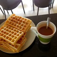 Waffles & hot chocolata!|sarahさん