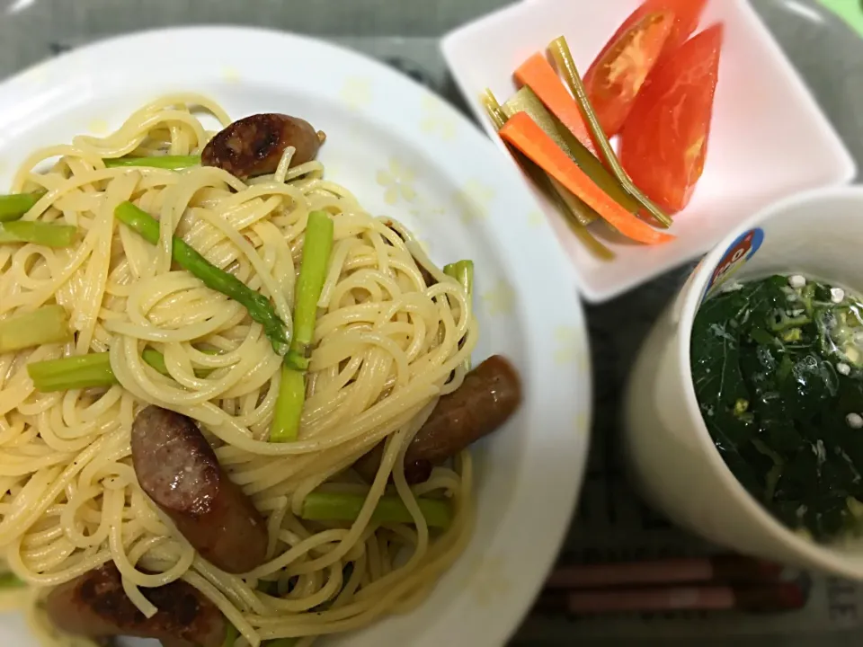 気分はカフェのパスタセット？！|こぐまさん