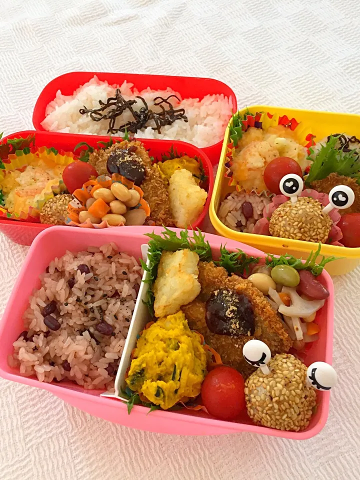 Snapdishの料理写真:高校一年長女のお弁当
小学五年次女の置き弁当
私のお弁当|morio0827さん