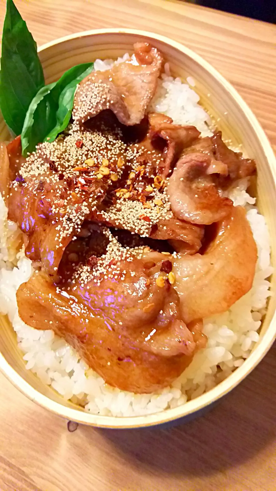 Snapdishの料理写真:お父さんのお弁当～豚丼♪～|ｌａｖｅｎｄｅｒｆ❜mさん