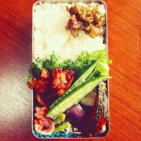 Snapdishの料理写真:旦那さん弁当☆|hiroe☻さん