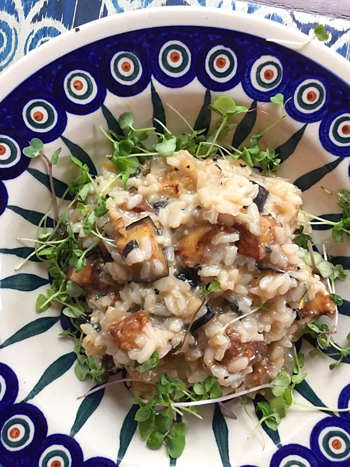 eggplant risotto|Matthew Cashenさん