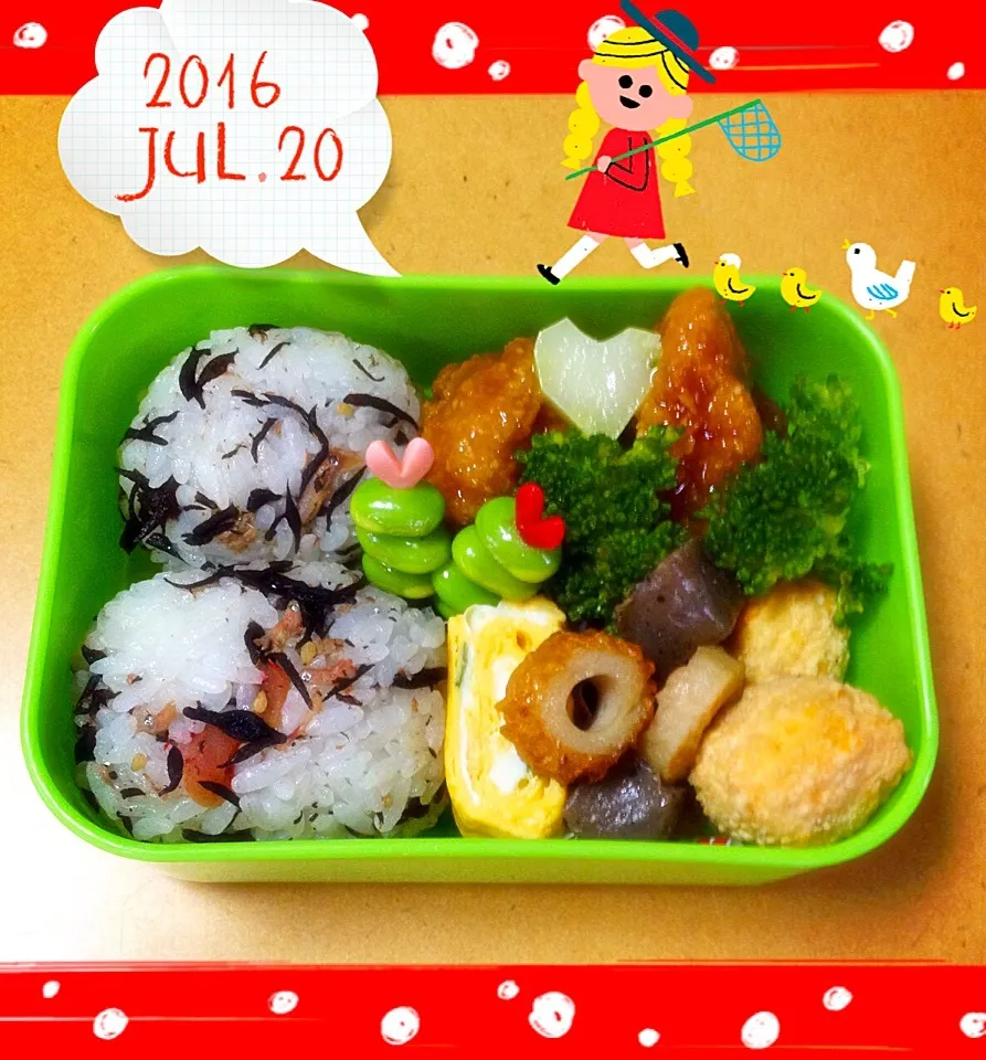 2016/7/20  終業式だ！お弁当|もっさんさん