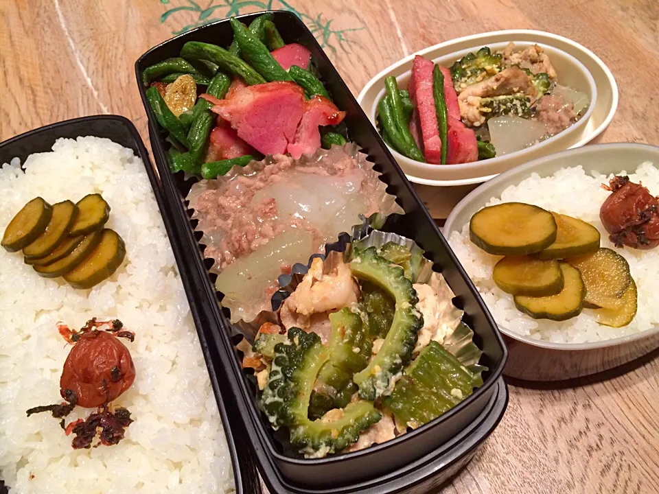 今日の夏野菜お弁当|おゆさん