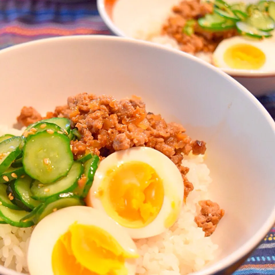 変わりどんぶり～♪夏にオススメの坦々丼☆|ふじたかなさん