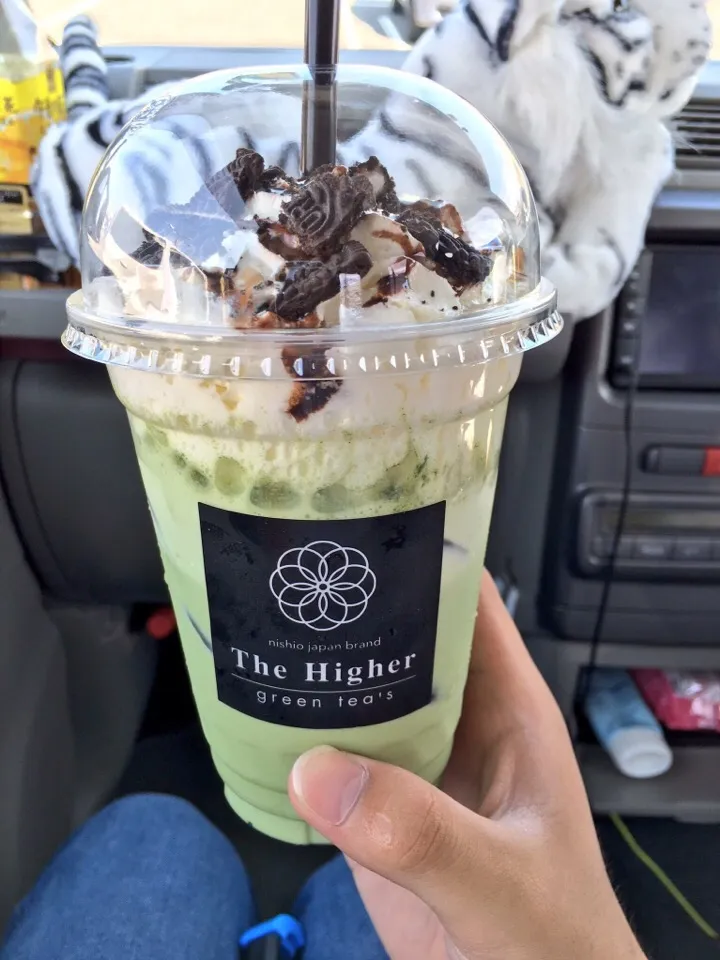 the higher green tea 抹茶ラテ|ななさん