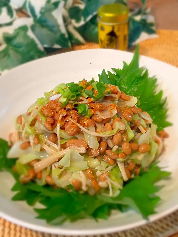 しつこいくらいに激リピ♡咲きちゃんの料理 オツな肴🍶シリーズ😁⑥納豆の簡単おつまみ💖|あゆさん