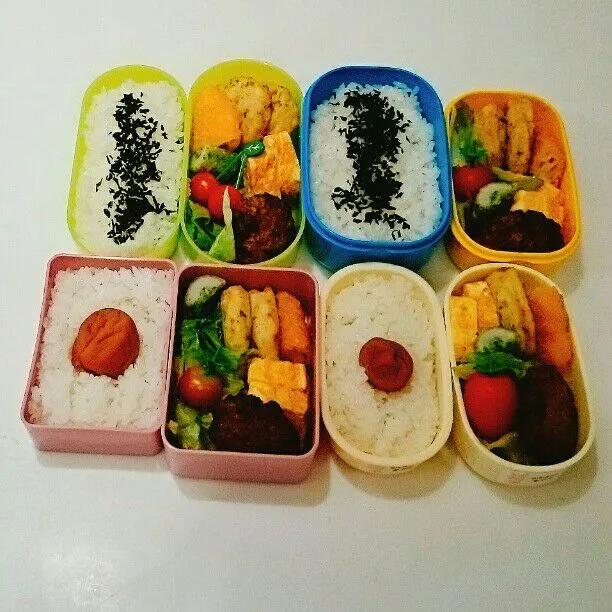 Snapdishの料理写真:7/21(木)の四人弁当🍱|ふみぃさん