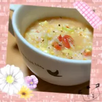 朝はあっさりお野菜お粥で🍚 ｸｯｸﾊﾟｯﾄﾞ様から😝|蜜さん