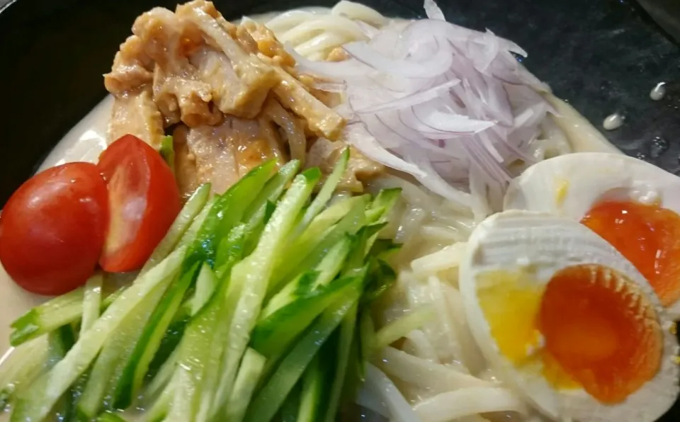 冷やし胡麻だれうどん|寺岡孝さん