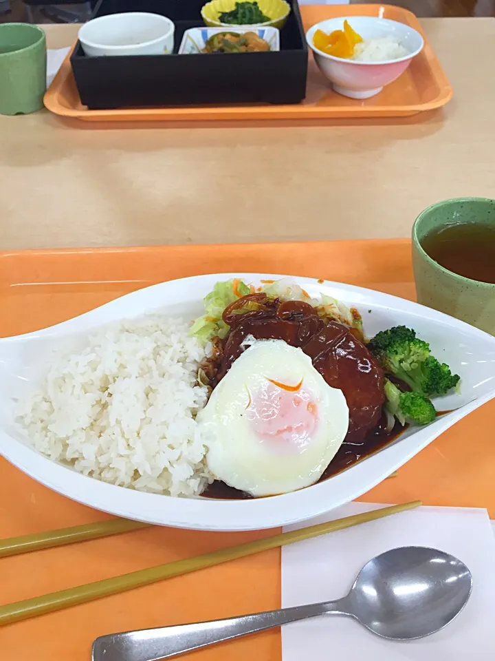 ロコモコ丼風*\(^o^)/*昨日のハンバーグ❓|すかラインさん