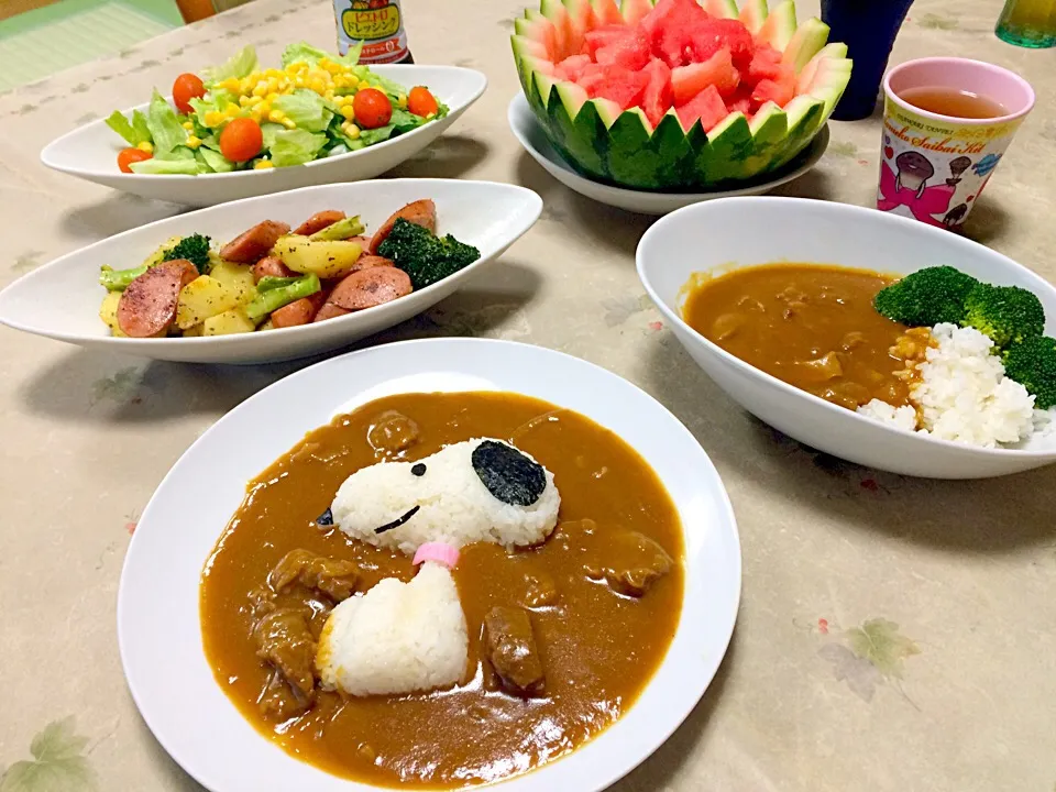 スヌーピーの牛すじカレー😊|makoさん