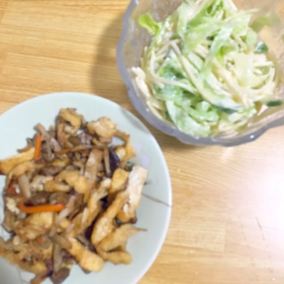 パスタサラダ
残り物のめんつゆ炒め|あきえさん