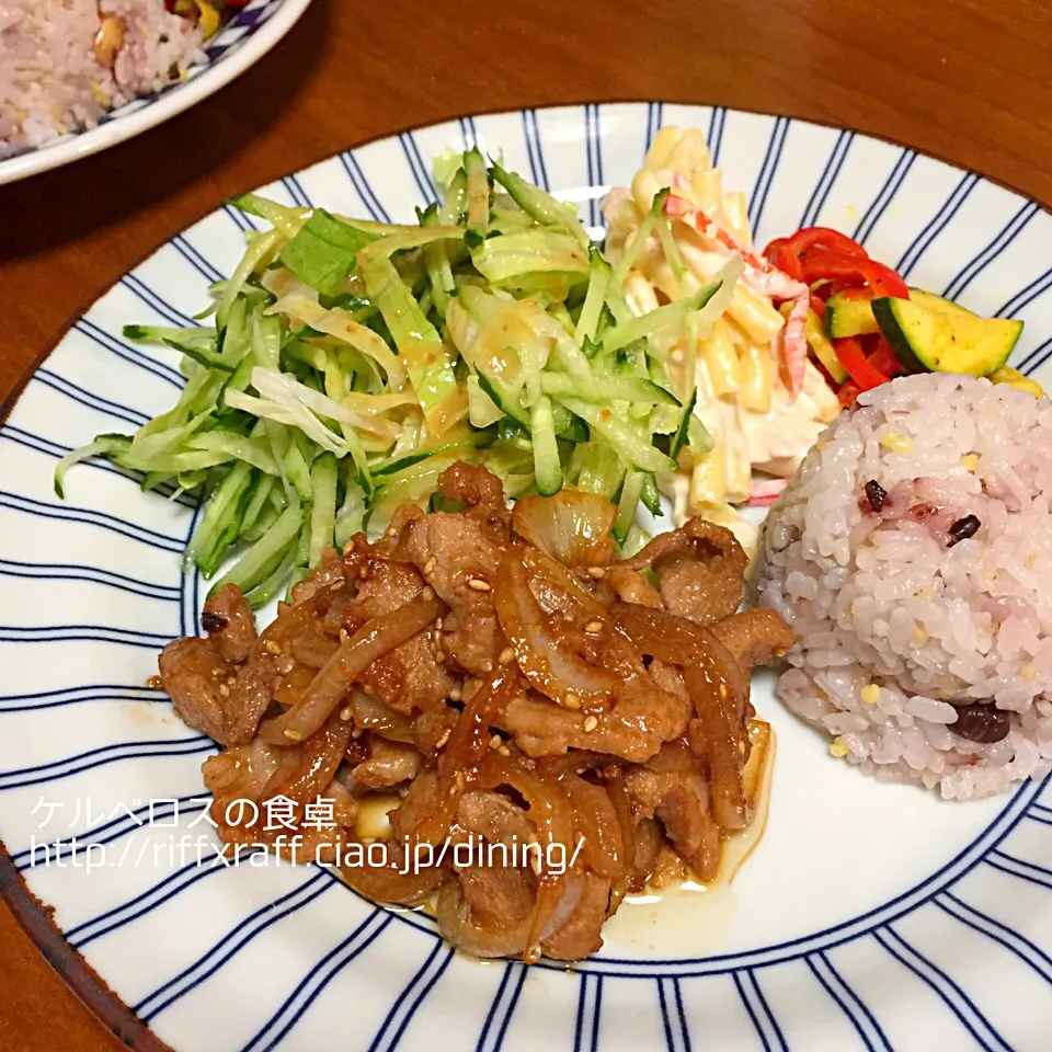 ワンプレート晩ご飯5/19/2016|門乃ケルコさん