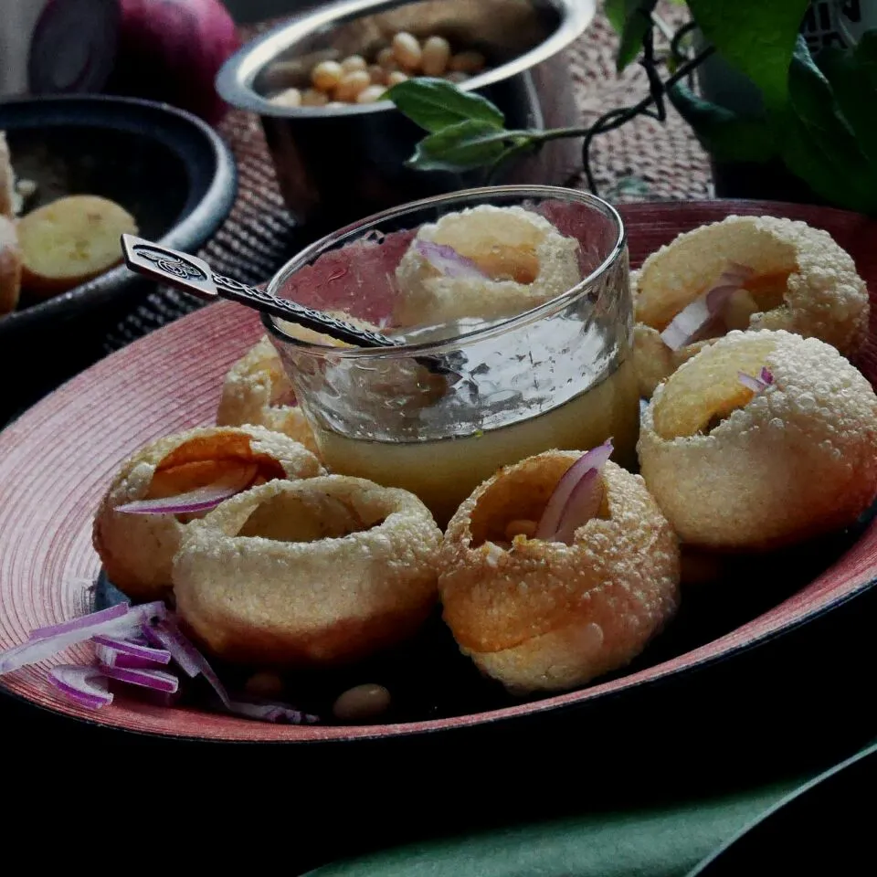 Snapdishの料理写真:Pani Puri／インドのスナック🌝パニプリ|まちまちこさん