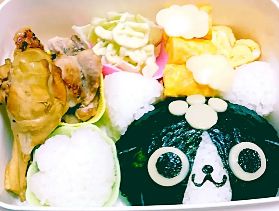 Snapdishの料理写真:#旦那弁当#メラルー(ﾓﾝﾊﾝ)のつもり|aiさん