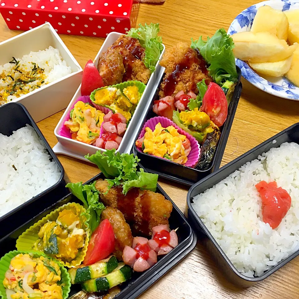 Snapdishの料理写真:今日のお弁当！2016.7.22
パパ弁💕娘弁💕my弁|mayuさん