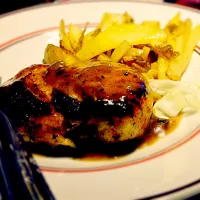 Chicken Steak With Lemon Sauce
 ( ͡ᵔ ͜ʖ ͡ᵔ )|Kyoko Mirdas Yoshiさん