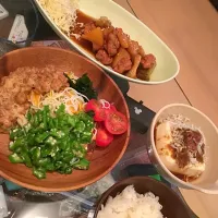 ぶっかけ素麺・鶏とネギの和風煮込み|yayamiさん