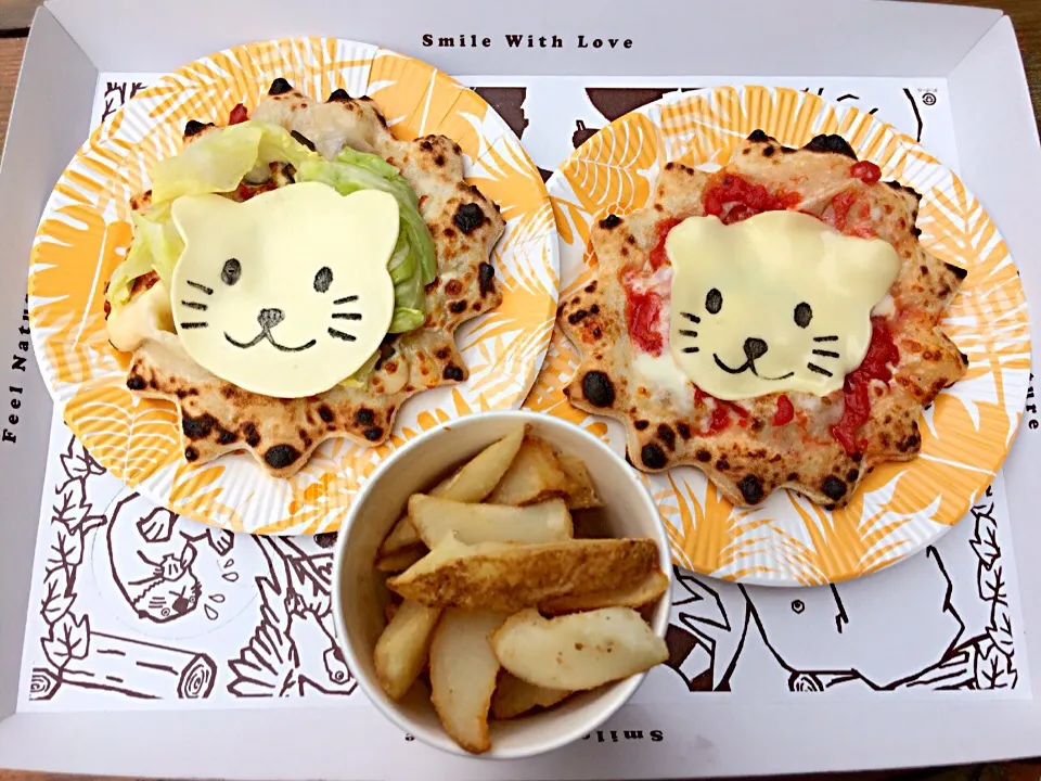 Mini lion pizza 😋🍕🦁|Porr Ishidaさん